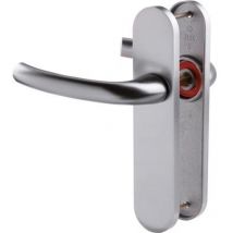 Hoppe Et Cie - Poignée de porte intérieure - Tokyo Gris - Bec de cane - 165 mm