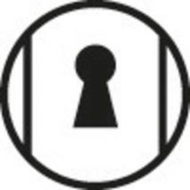 Hoppe Et Cie - Poignée de porte intérieure - Cortina Blanc - Clé l - 195 mm