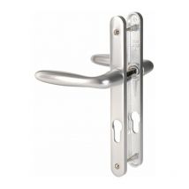 Hoppe Et Cie - Poignée de porte fenêtre - Verona Gris argent - Clé i - 195 mm