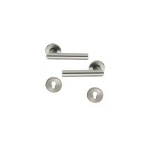 Ouvre&deco - Poignée de porte extérieure design en Inox sur rosace Clé i, Alba