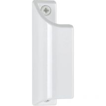 Poignée profilée 430 alu laqué blanc 9010 Hoppe L.90 mm - pour porte-fenêtres - 517084