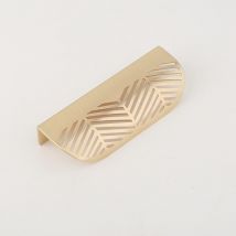 Poignée de tiroir à feuilles promotionnelle, bouton de traction de porte de meubles en laiton, poignée de porte de placard