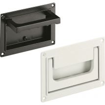 SK-79.S118.9005 Poignée en coquille rabattable avec trame encliquetable noir (l x l x h) 130 x 20.5 x 91 mm 1 pc(s) Y835601 - Rohde
