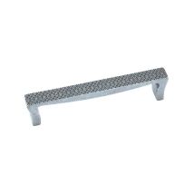 Poignée En Zamak Arcade - Entraxe 128 Mm - Finition Noir Mat Vieilli - Metakor