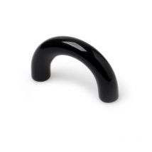 Poignée en zamak avec finition noire, dimensions: 39x8x24mm et inserts: 32mm - talla