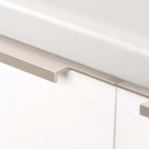 Poignée Linéaire M-25,19 Mm L24 Effet Acier Inox - linéaire - Poignée à Languette