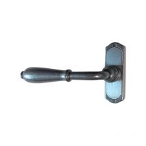 Maniglia Nevers su piastra Bouvet per anta-ribalta - 76x24 mm - 26128