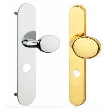 Poignee Paliere à Bouton pour Serrures Bandeaux ban DOM F11 F12 et F14 Couleur - Chrome