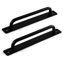 Poignee Portail Exterieur, Poignée de Porte Coulissante, Poignée de porte de Grange, Poignée de Porte de Quincaillerie pour Porte en Bois (2 Pièces,