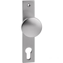 EDI - Poignée porte 1317/7020 fest Alu.F1/naturf.carré.8mm