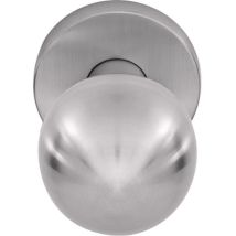 Poignée de porte bouton 3548/6500 AL FS – Aluminium – Plaque pour porte