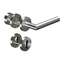 Ogro - Poignée porte CORE+8906 8 mm/3020N/6501/6612 pz al Alu.rd.Gauche/Droite fl.D/K