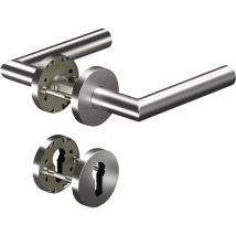 Poignée de porte d'entrée CORE+8906 – 8 mm – Entraxe, Matières, Forme, Sens de l'ouverture, Finition métal – OGRO