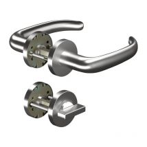 Ogro - Poignée porte CORE+8999 8mm/6501/7122 wc al Alu.U-forme Gauche/Droite d/d