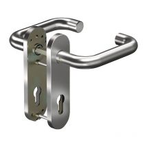 Ogro - Poignée porte fs CORE+88100/7051K va er d/d ts 38-63mm pz rd Gauche/Droite