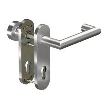 Ogro - Poignée porte fs CORE+8907/3020/7051K Alu.AL d/k ts 38-63mm pz rd Gauche/Droite