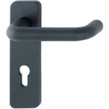 Poignée porte fs WEgrt.SchildF9005 FS-K58/202K/138 9/72PZ