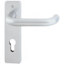 Hoppe - Poignée porte Paris FS-58/202K/138F Alu.F1 d/k ts 40-55mm pz rd din Gauche/Droite