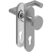 Deni - Poignée porte WE-Grt. er 9 mm ls forme l avec re. fs. pz L-Form avec Re. fs. pz