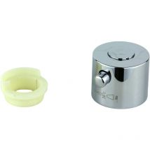 Teorema Rubinetteria - Poignée ronde chromée de remplacement pour thermostatique Teorema 0194311-001 Chromé