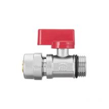 Inch Rouge Eau Chaud pex 16mm x 1/2' MâleVanne Darrêt Tuyau Compression