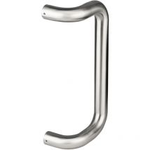 Heracles - Poignée contre-coudée Série 301 inox 32x300mm B-INOX-PT213