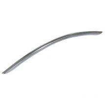 Poignée zamac - Décor : Inox brossé - Entraxe : 224 mm - Hauteur : 32 mm - Longueur : 265 mm Fosun