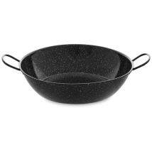 Poêle à paella émaillée Ø30 cm – Acier laminé à froid – Jardin piscine – Vaello