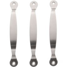 Poignées de planche à découper 1 ensemble 3 pièces Poignées de planche à découper en acier inoxydable Poignées de planche à découper