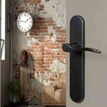 Poignées de porte easy-k Ersa sans perçage noires 220x40mm