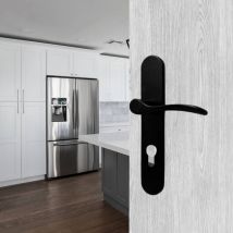 Poignées de porte easy-k Ersa sans perçage noires 220x40mm