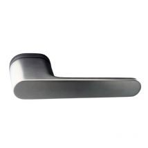Secury-t - Poignées de porte sur rosace oblongue Canon de fusil / Gris anthracite - Modèle Marina