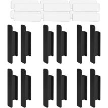 Poignées de portes12 Pièces Poignée Porte En Plastique, Poignées de Auto-Adhésives, Poignée De Porte Collante, pour Porte Fenêtre, Tiroir, Armoire,