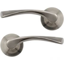 Poignées en aluminium chrome courbe