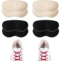 Poignées de talon pour chaussures pour enfants et femmes, 4 paires de coussinets de talon souples pour chaussures trop grandes, inserts de talon