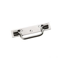 Poignée sur platine type Saint Etienne 140mm zingué blanc Mermier M-342143