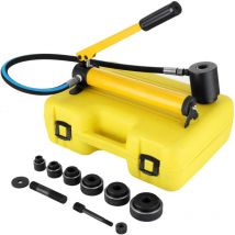 Poinçonneuse hydraulique Mophorn 10 tonnes, jeu de 6 matrices, foret pour conduits métalliques