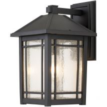 Elstead Quoizel Cedar Lanterne murale d'extérieur noire, IP44