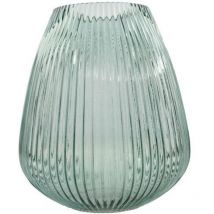 Point Virgule Sphärische Vase Grün 28 Cm Höhe