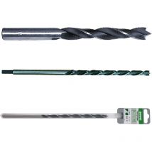 Foret he'licoidal pour bois queue cylindrique 5 mm en acier au tungste'ne deux taillants point central