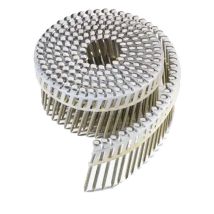 Pointes bombée inox A2 Norfix annelé 16° en rouleau liaison plastique