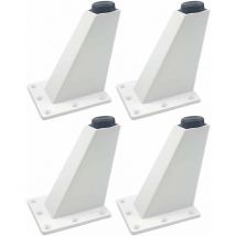 Lot de 4 Pieds de meubles, Pieds triangulaires réglables de meubles de cuisine de jambes de meubles d'alliage d'aluminium,Facile à installer, belle
