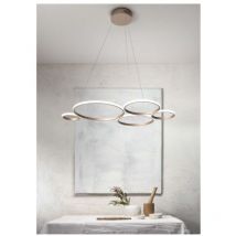 Pois-Gold LED-Pendelleuchter