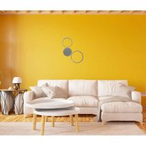 Pois-Silber LED-Wandleuchte