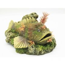 Vadigran - Poisson avec diffuseur de bulle 21 x 14.5 x 9 cm décoration aquarium