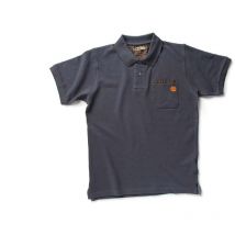 Polo de travail à manches courtes poker - Poudre xxxl