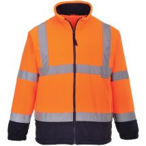 Polaire HiVis Bicolore Orange/ Marine m