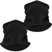 Polaire Neck Warmer Cache-Cou. Hiver Doux Épais Doublure Polaire Echarpe Élastique Cou Gaiter. Coupe-Vent Ski Cache-Cou Masque Cagoule pour Hommes Et