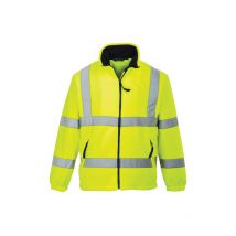Portwest - Abrigo polar de alta visibilidad con forro de malla con cintas reflectantes F300 s Amarillo
