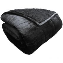 Polar Night Gewichtsdecke 150x200cm Sherpa Black - 7 Kg